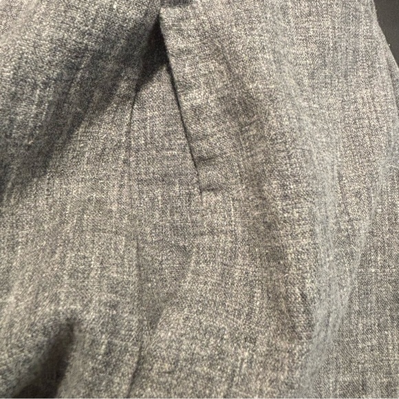 TILLEY Sx 16 Linen Blend Suit Tao Style Neck Pockets Straight Leg Trousers - Picture 7 of 13